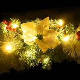   Christmas wreath with LED lights 60 cm PVC   5