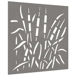   Garden Wall Decoration 55x55 cm Corten Steel Grass Design 2