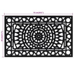   Rectangular Doormat 45x75 cm Rubber 2