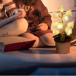 Lily-of-the-Valley Planter Decoration, Crocheted Flowers In A Pot, Spring-Themed Table Decoration For The Living Room, Artificial Plant Room Decoration, Handcrafted Home Accessory For The Windowsill 2