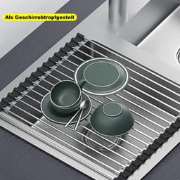 Stainless Steel Draining Rack, 43 X 35 Cm Black Dish Draining Tray With 18 Tubes—Hand Tools 2