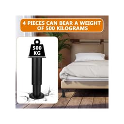 4 X Height-Adjustable Furniture Feet, Black, 12–18 Cm Furniture Legs, Cabinet Feet For Cabinets, Dressers, Sofas, Tables, And Beds—Cabinet Feet For Sofa Feet, Bed Feet, And Sofa Feet 3