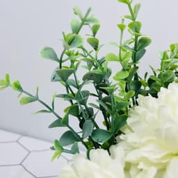 Props, Desk Flower Vase For Home, Office, Decoration, White 3