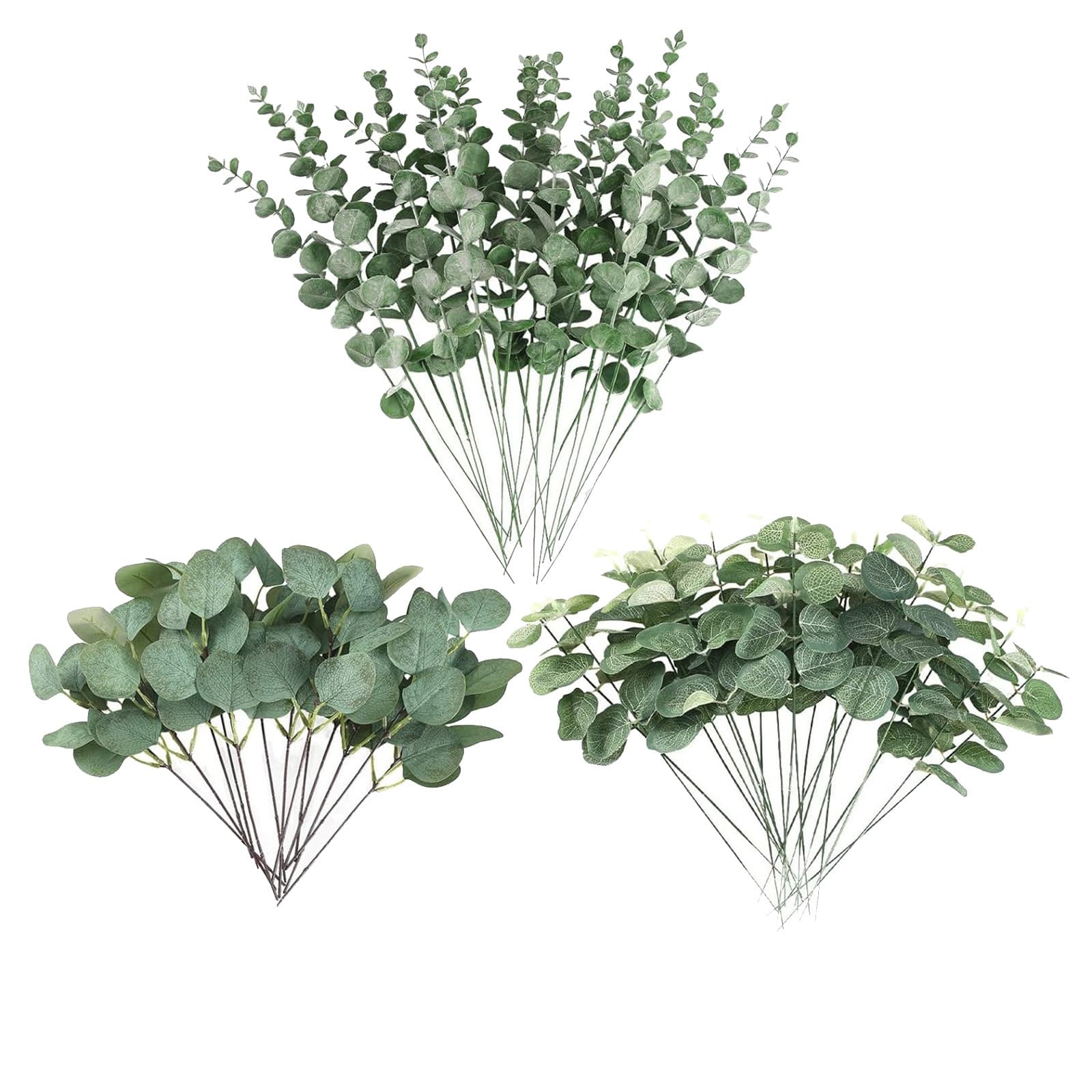 Decorative Grasses In Green, 90 Pieces - Natural Leaves In Various Shades Of Green For Fall Decor, P