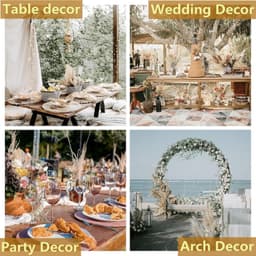 128-Piece Dried Flower Decor Set With 50 Pampas Grass, Rabbit's Tail Grass, Reed, And Love Grass For The Living Room And Table Decor 4