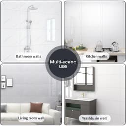 30 Pieces, 30 X 60 Cm Granite Peel-and-Stick Tile Backsplash, Waterproof PVC Tile Wall Decals For Living Room Backdrops BCHTM2504376 3