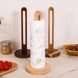 Kitchen Roll Holder, Freestanding Wooden Kitchen Roll Holder For Standard And Large Rolls, Wooden Freestanding Paper Roll Holder For The Kitchen And Dining Table, Home Decor, Countertop 3