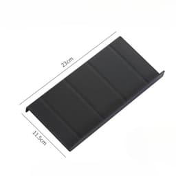 Set Of 2 Spice Rack Drawers, Black Plastic Rack (23x11.5 Cm) For Cabinet Organization 2