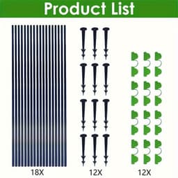 54-Piece Set Of Adjustable Fiberglass Garden Arches, 60–90 Cm – Removable Plant Stakes & Seedling Protectors | Insect And Plant Protection | Greenhouse & Outdoor 4