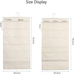 Double-Sided Hanging Closet Organizer – 40 Storage Pockets Made Of Mesh And Non-woven Fabric For Bras, Socks, Accessories, And More; Space-saving Design - In-Stock Products 2