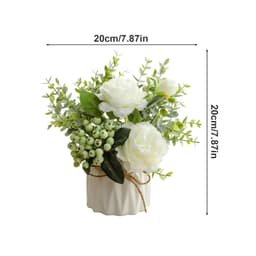 Artificial Flower Arrangement With Vase – Long-Lasting Table Decoration That Requires No Maintenance 5