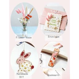120-Piece Pink Mini Dried Flowers DIY Kit With 9 Varieties For Wreaths, Vases, And Decorative Projects 3